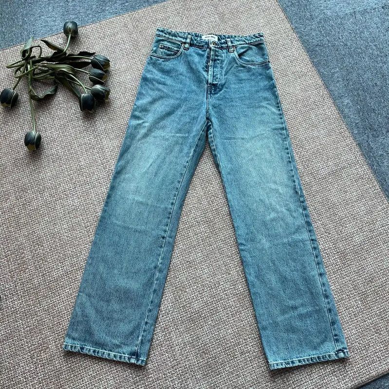 Miu Miu Miu Miu Light Blue Cotton Women's Jeans 0089 Size 22" - 2 Thumbnail