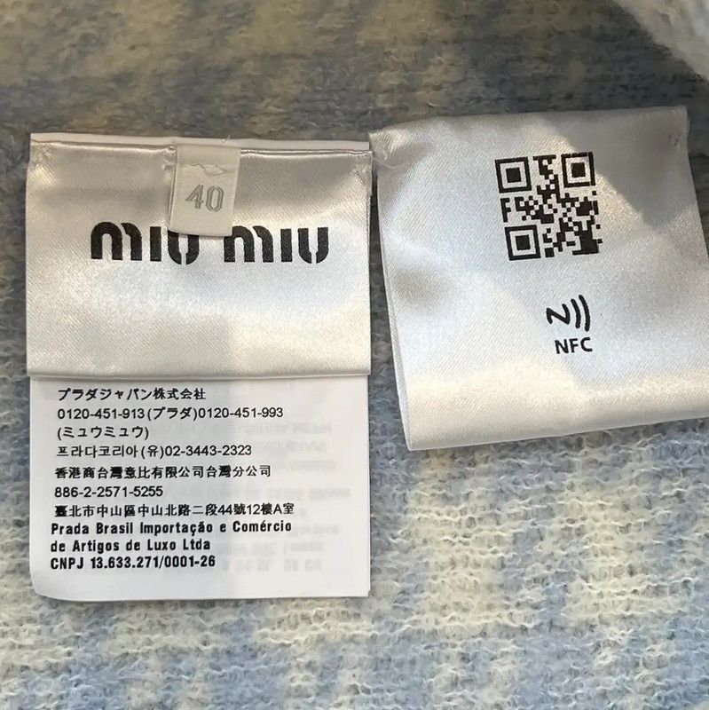 Miu Miu Miu Miu Blue Cashmere Women's T-Shirt 0089 Size L / US 10 / IT 46 - 6 Thumbnail