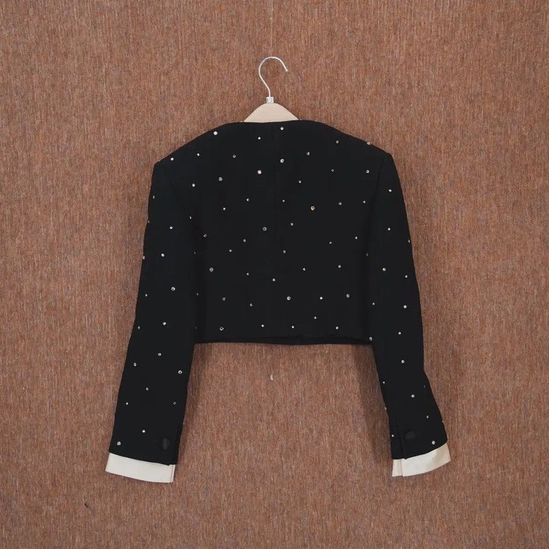 Miu Miu Miu Miu Black Floral Women's Jacket 0089 Size M / US 6-8 / IT 42-44 - 2 Thumbnail