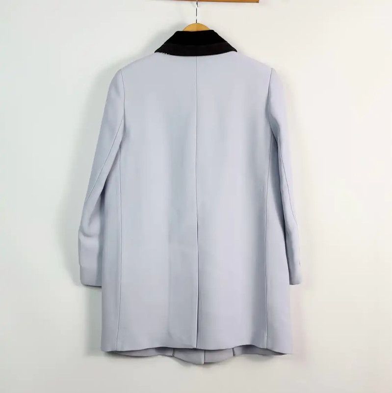 Miu Miu Miu Miu Women's Blue Wool Coat 0089 Size ONE SIZE - 2 Thumbnail