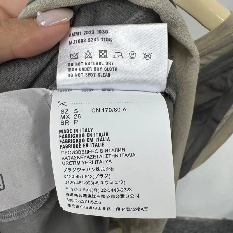 Miu Miu Miu Miu Summer Gray Sleeveless T-Shirt 0089 Size S / US 4 / IT 40 - 6 Thumbnail