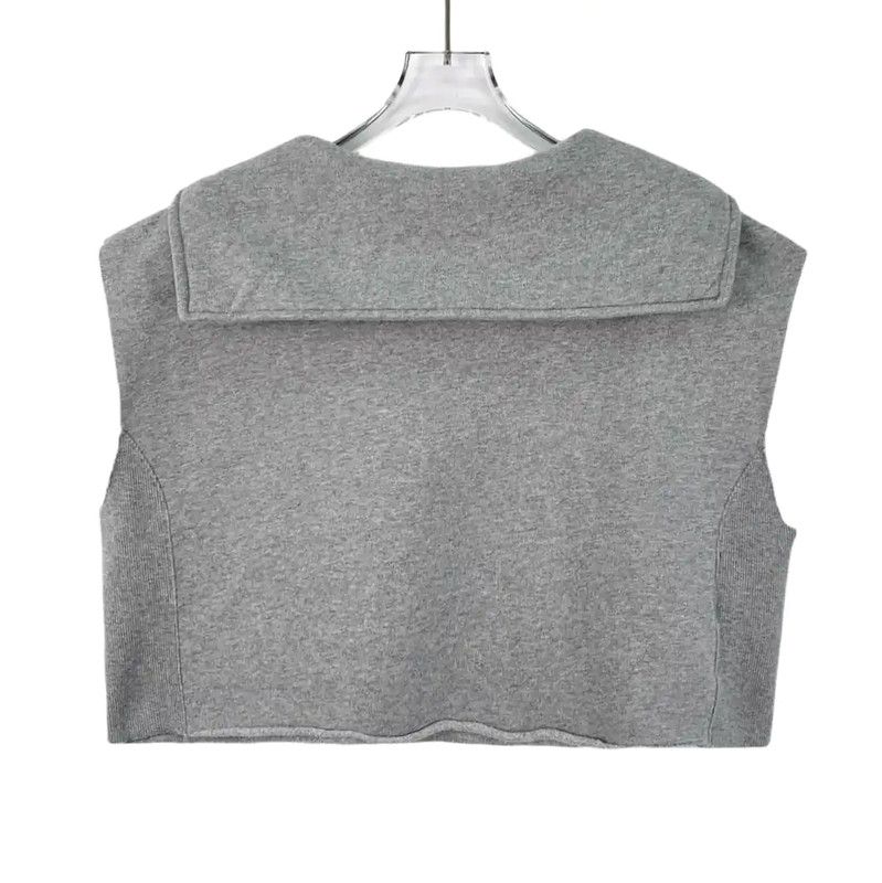 Miu Miu Miu Miu Gray Cotton Women's Crop Hoodie 0089 Size XS / US 0-2 / IT 36-38 - 2 Thumbnail