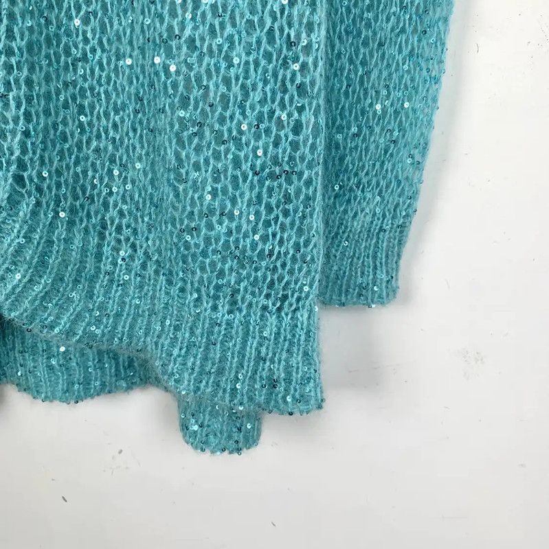 Miu Miu Miu Miu Blue XS Cardigan for Women 0089 Size XS / US 0-2 / IT 36-38 - 4 Thumbnail