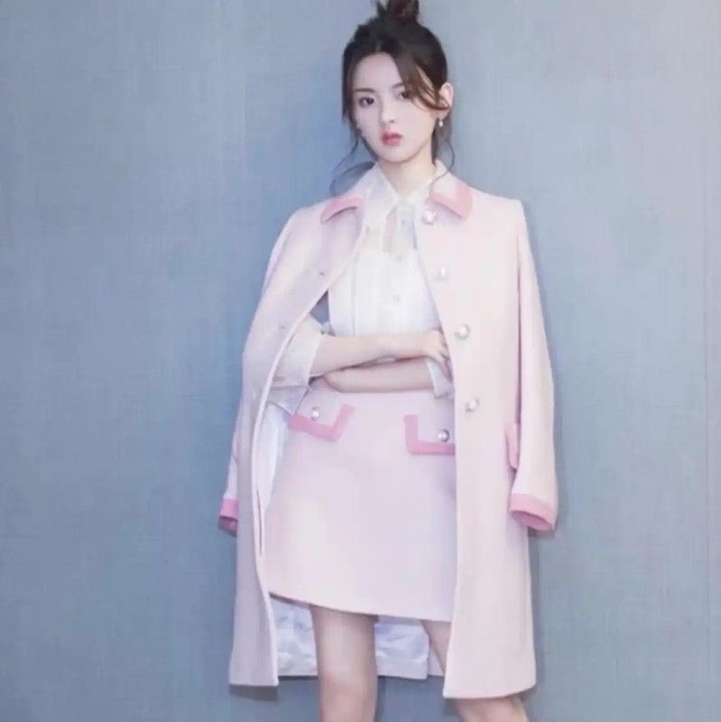 Miu Miu Miu Miu Pink Wool Women's Overcoat 0089 Size ONE SIZE - 9 Thumbnail