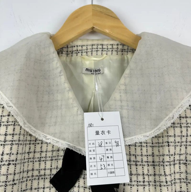 Miu Miu Miu Miu Wool Jacket with Bow Tie 0089 Size M / US 6-8 / IT 42-44 - 3 Thumbnail