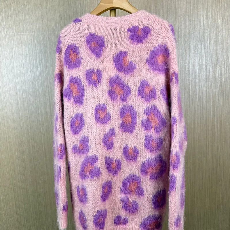 Miu Miu Miu Miu Color Block Mohair Cardigan for Women 0089 Size L / US 10 / IT 46 - 2 Thumbnail
