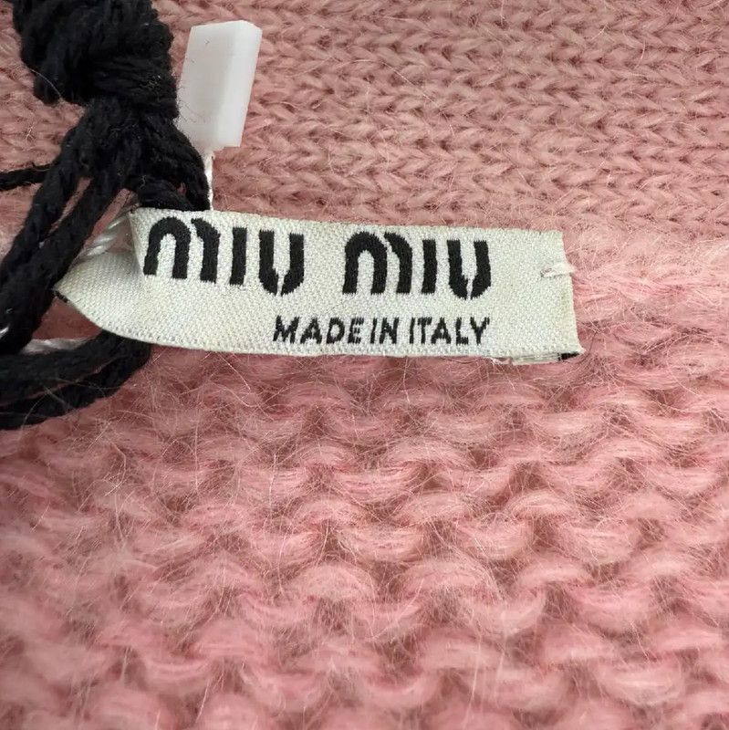 Miu Miu Miu Miu Color Block Mohair Cardigan for Women 0089 Size L / US 10 / IT 46 - 3 Thumbnail