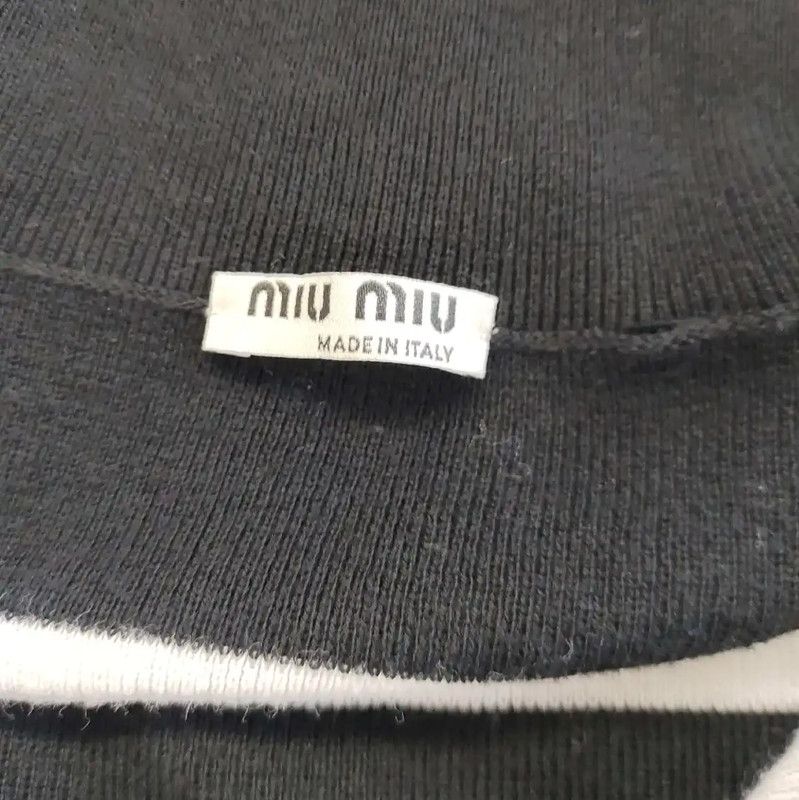 Miu Miu Miu Miu Striped Cotton Long Sleeve Sweater 0089 Size M / US 6-8 / IT 42-44 - 3 Thumbnail