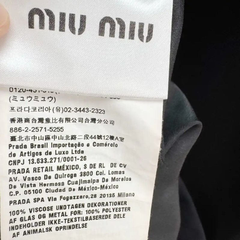 Miu Miu Miu Miu Summer Black Short Sleeve Dress 0089 Size M / US 6-8 / IT 42-44 - 4 Thumbnail
