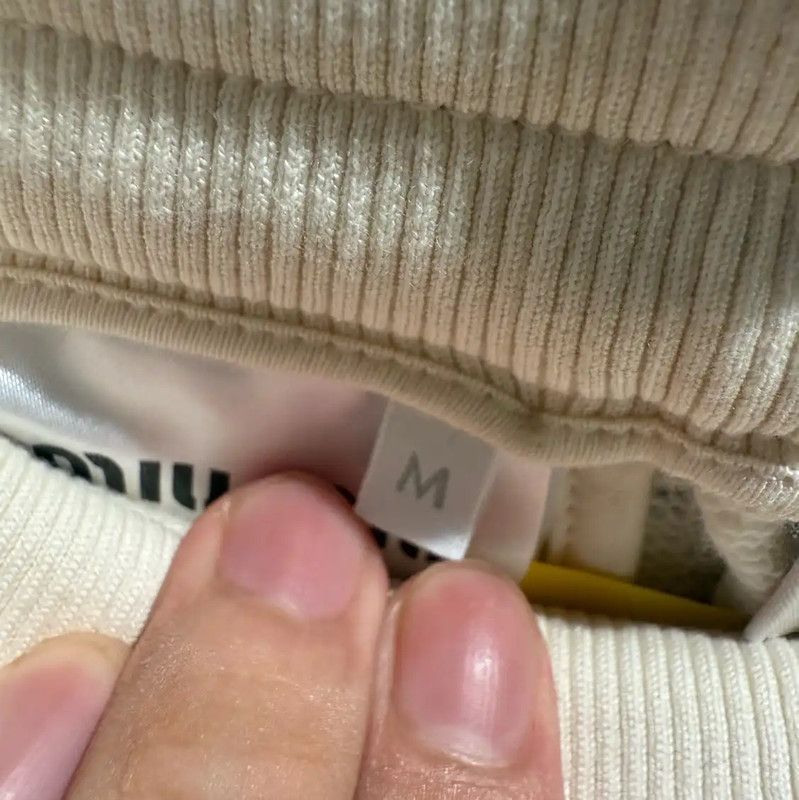 Miu Miu Miu Miu White Cotton Striped Shorts 0089 Size 23" - 4 Thumbnail
