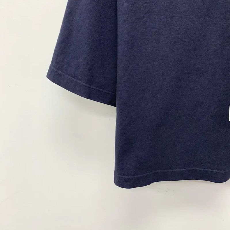 Miu Miu Miu Miu Navy Cotton T-Shirt with Collar 0089 Size XS / US 0-2 / IT 36-38 - 4 Thumbnail