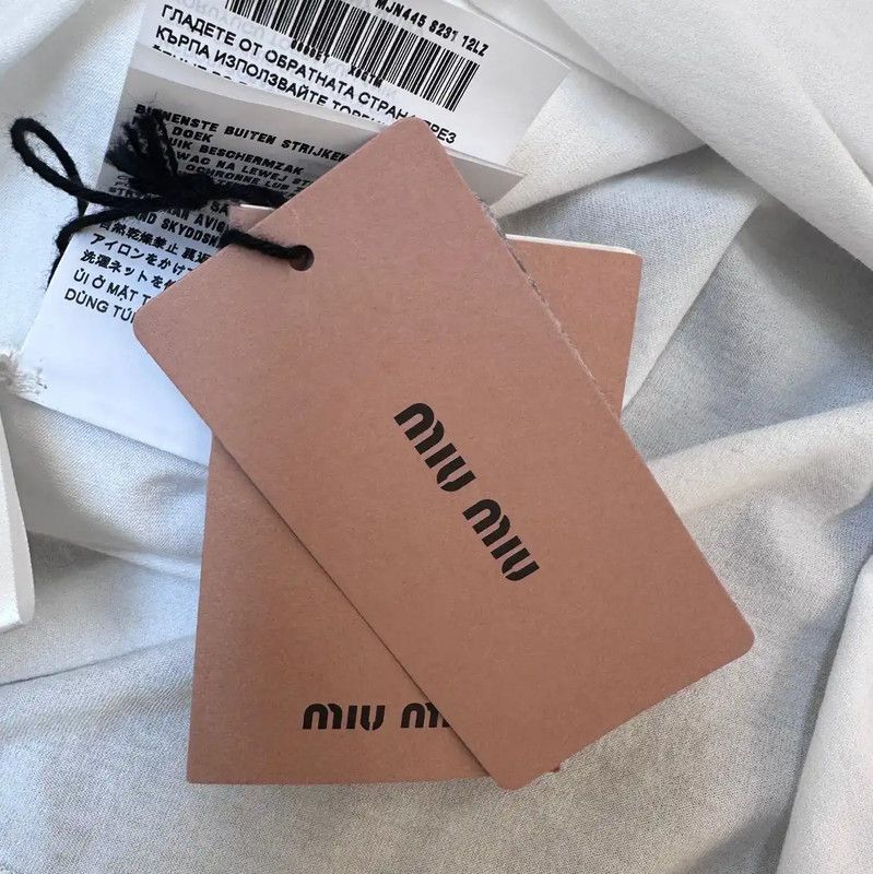 Miu Miu Miu Miu Women's Cotton White T-Shirt 0089 Size S / US 4 / IT 40 - 5 Thumbnail