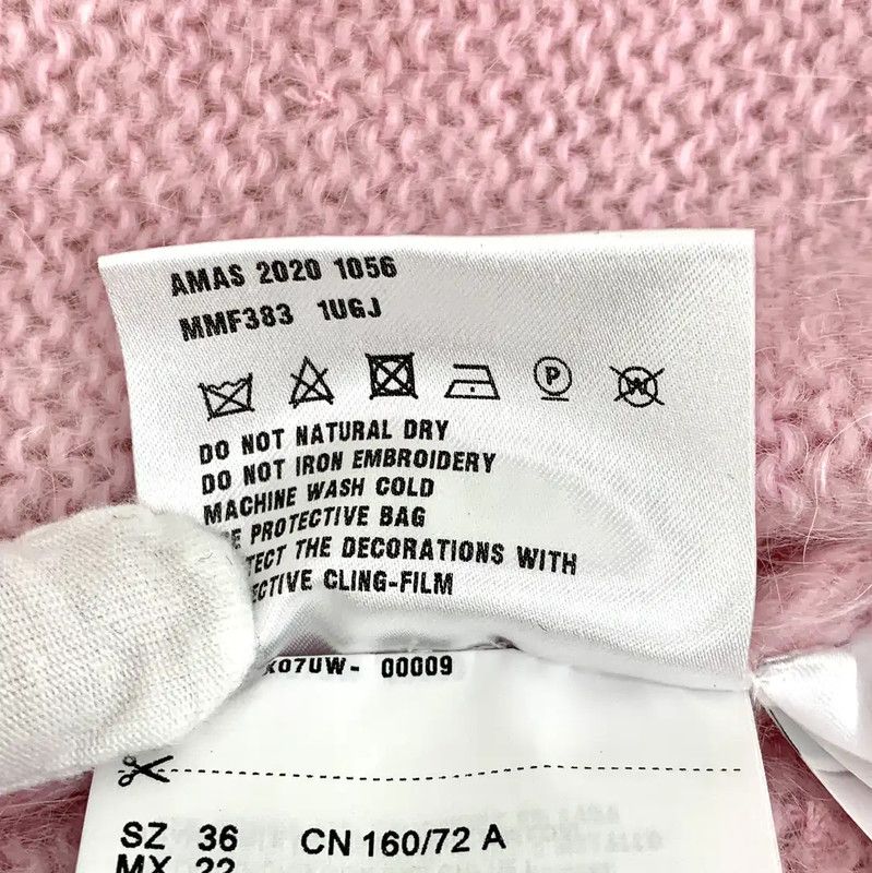 Miu Miu Miu Miu Pink Mohair Cardigan for Women 0089 Size XS / US 0-2 / IT 36-38 - 7 Thumbnail