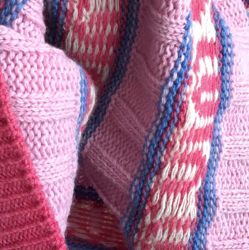 Miu Miu Miu Miu Pink Wool Sweater with Heart Motif 0089 Size M / US 6-8 / IT 42-44 - 4 Thumbnail