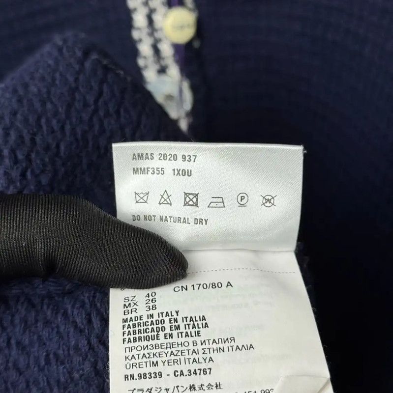 Miu Miu Miu Miu Navy Wool Cardigan for Women 0089 Size L / US 10 / IT 46 - 6 Thumbnail