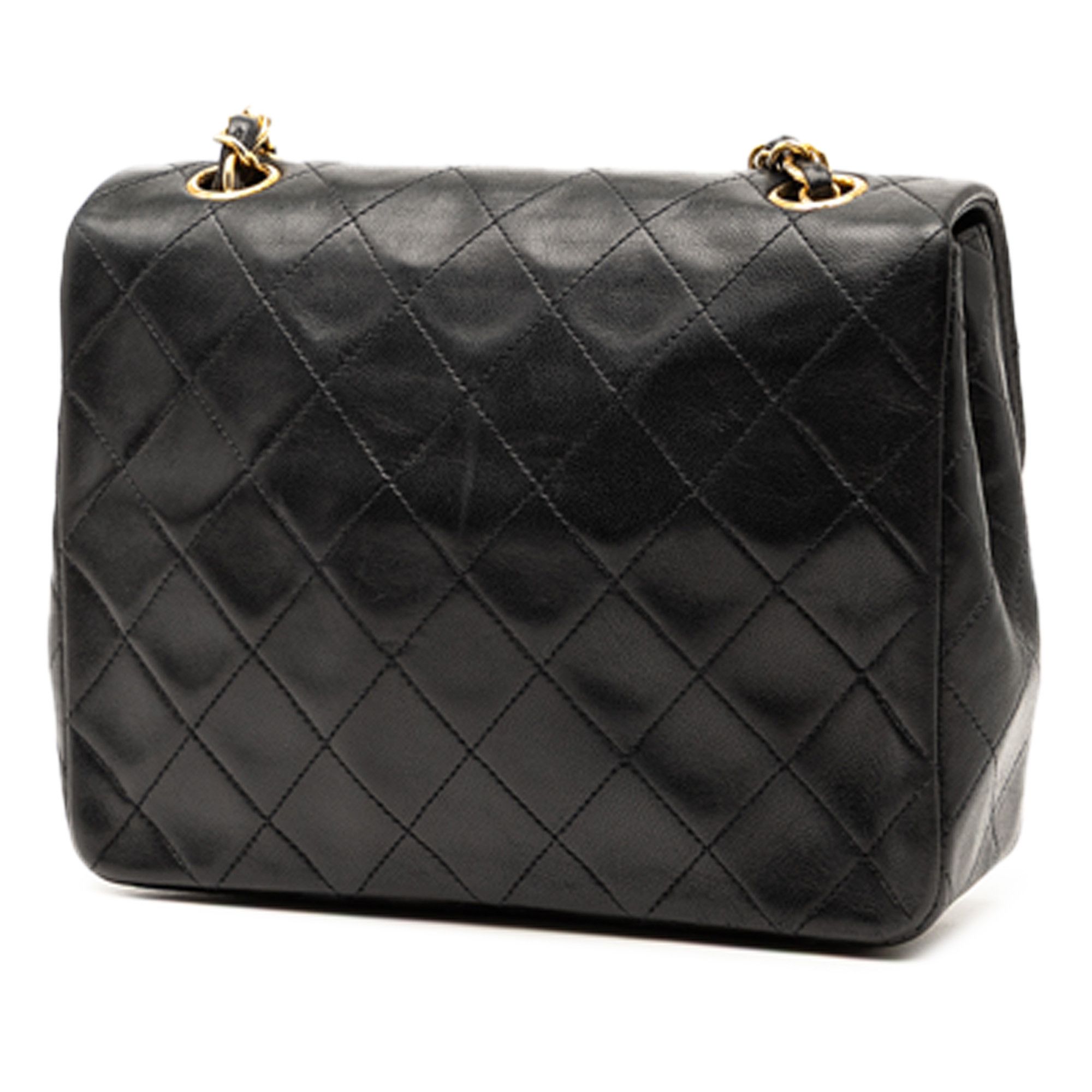 Chanel Chanel Mini Square Lambskin Straight Single Flap Size ONE SIZE - 2 Thumbnail