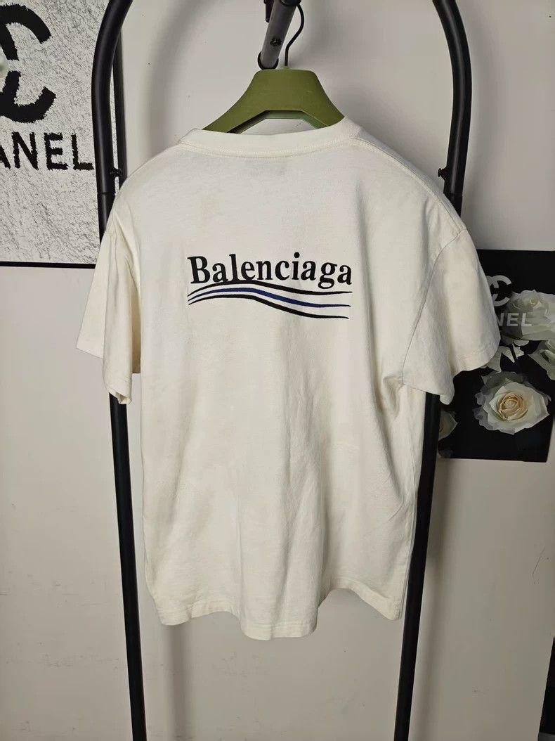 Balenciaga Balenciaga Embroidered Wave Short Sleeve - dmc Size US S / EU 44-46 / 1 - 2 Thumbnail