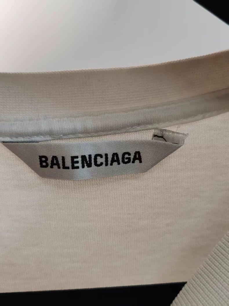 Balenciaga Balenciaga Paris Logo Short Sleeve Tee - dmc Size US M / EU 48-50 / 2 - 3 Thumbnail