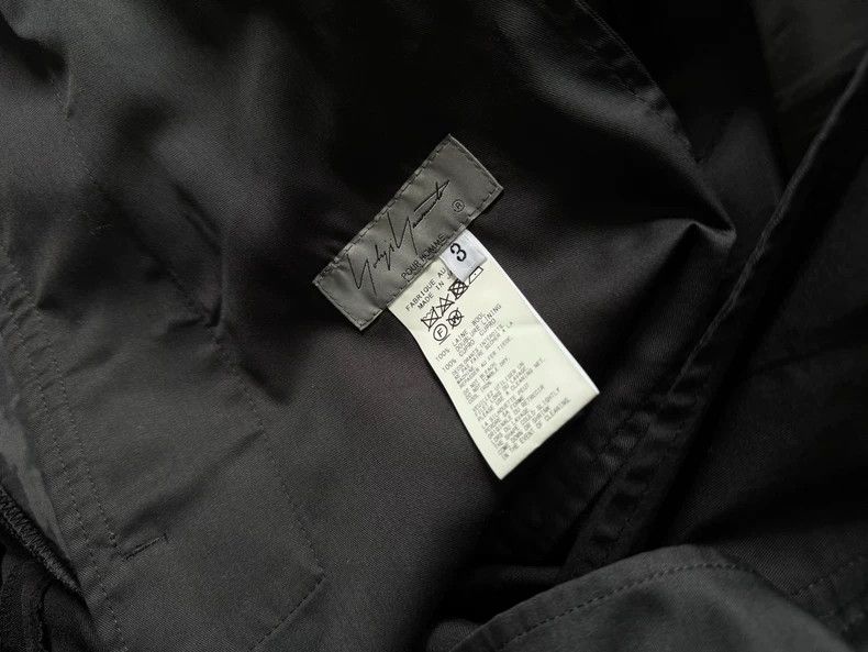 Yohji Yamamoto Yohji Yamamoto Wool Cropped Wide-Leg Pants - dmc Size US 34 / EU 50 - 4 Thumbnail