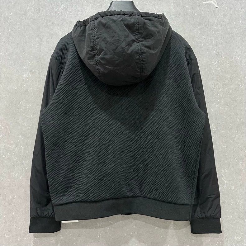 Louis Vuitton Louis Vuitton Black Logo Zip Hooded Jacket - dmc Size US M / EU 48-50 / 2 - 2 Thumbnail