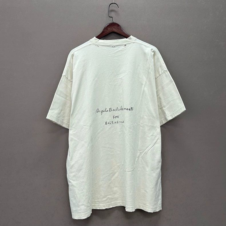 Balenciaga 24SS Note Print Short Sleeve - dmc