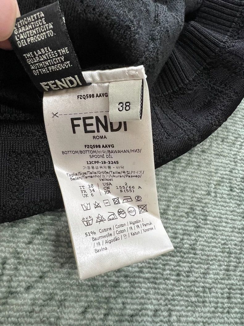 Fendi Fendi Double F High-Waist Knit Skirt - dmc Size US 38 / EU 54 - 4 Thumbnail