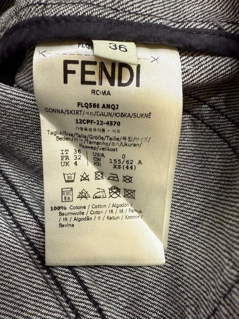 Fendi Fendi Denim Cargo Mini Skirt - dmc Size US 36 / EU 52 - 4 Thumbnail