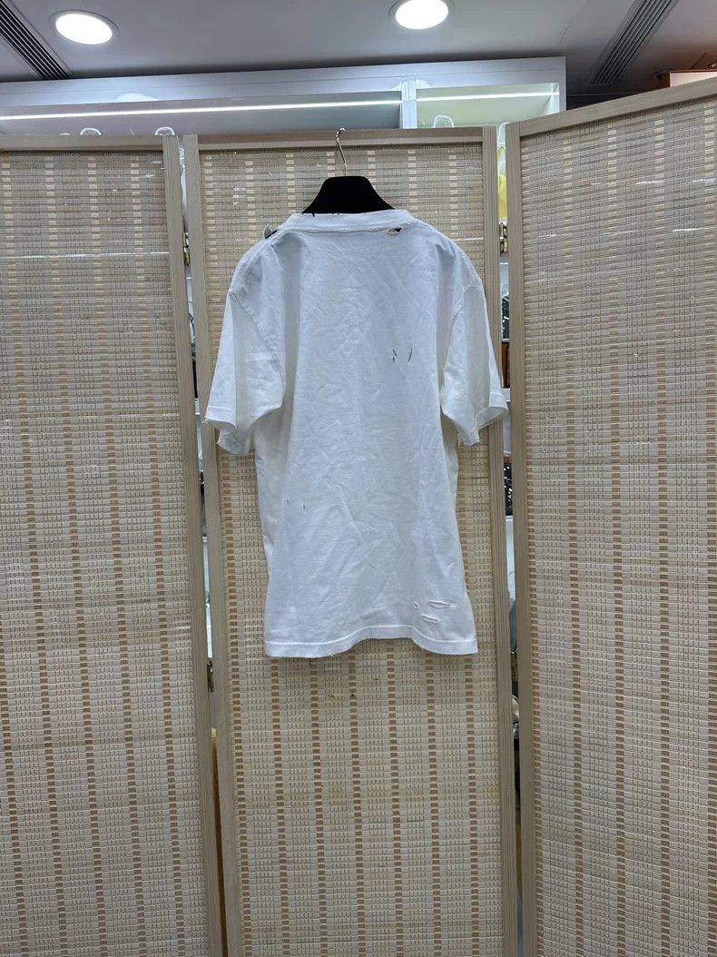 Balenciaga Balenciaga Distressed Short Sleeve Tee S - dmc Size US S / EU 44-46 / 1 - 2 Thumbnail