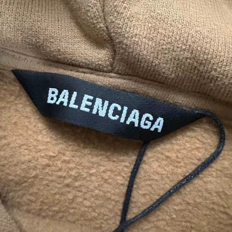Balenciaga Balenciaga Beige Double B Hoodie - dmc Size US M / EU 48-50 / 2 - 3 Thumbnail