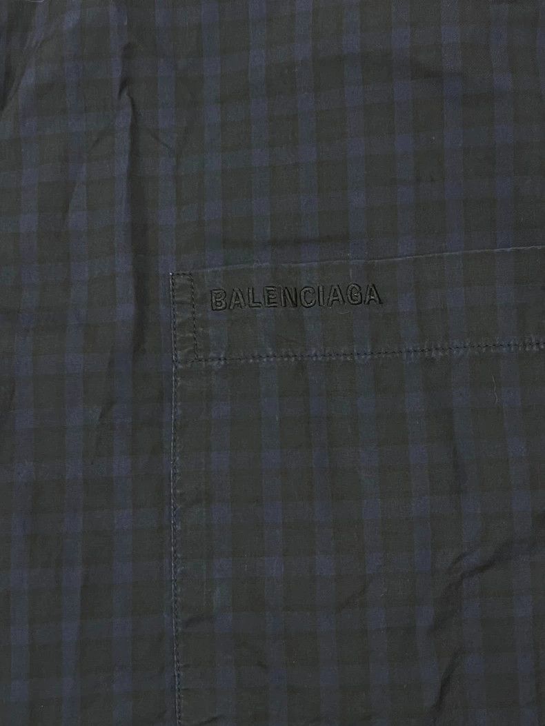 Balenciaga Balenciaga Plaid Logo Embroidered Long Sleeve Shirt - dmc Size US M / EU 48-50 / 2 - 3 Thumbnail