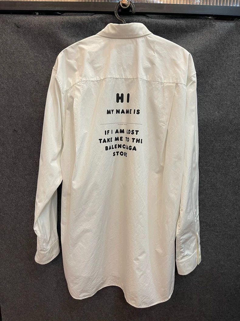 Balenciaga Balenciaga Oversized Back Logo Shirt - dmc Size US M / EU 48-50 / 2 - 2 Thumbnail