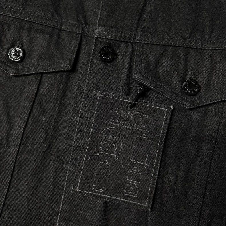 Louis Vuitton LV Black DNA Tag Denim Jacket - dmc Size US L / EU 52-54 / 3 - 4 Thumbnail