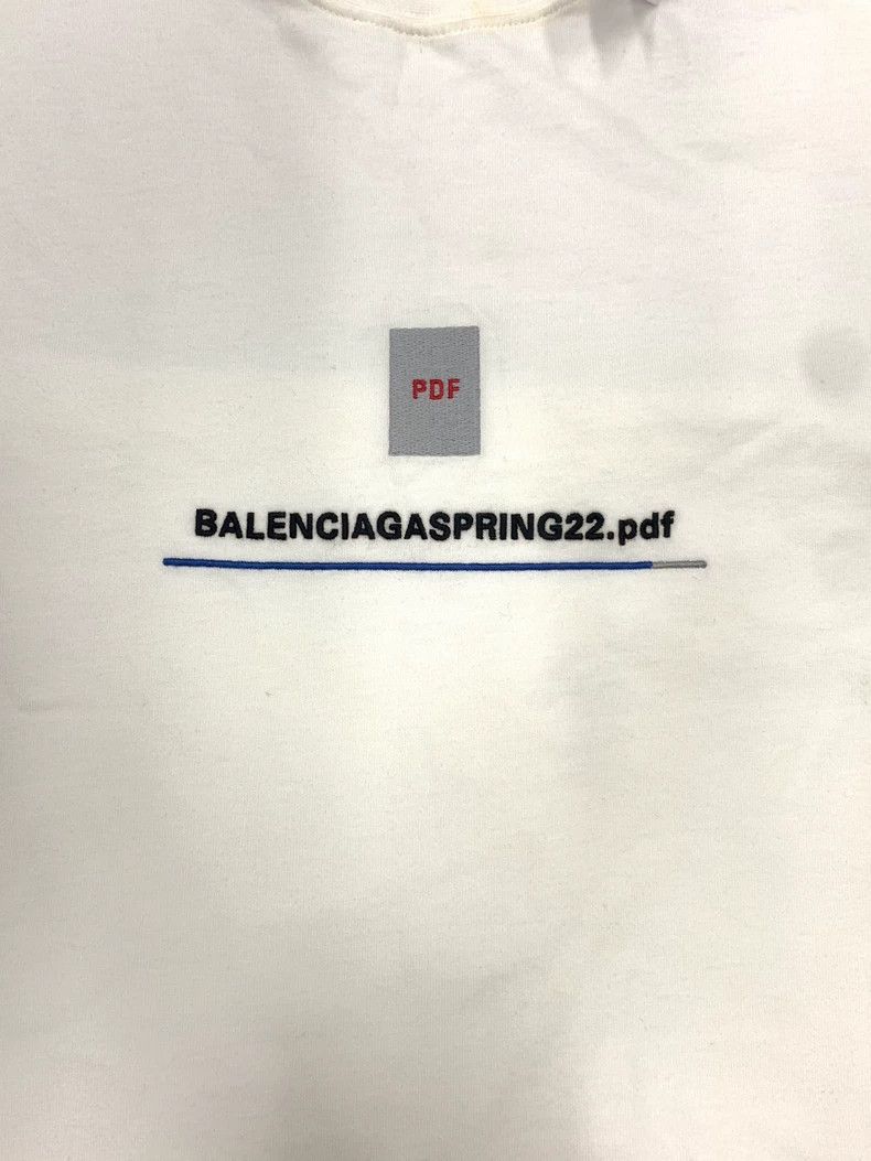 Balenciaga Balenciaga Logo Print Crewneck Short Sleeve T-Shirt - dmc Size US XXS / EU 40 - 3 Thumbnail