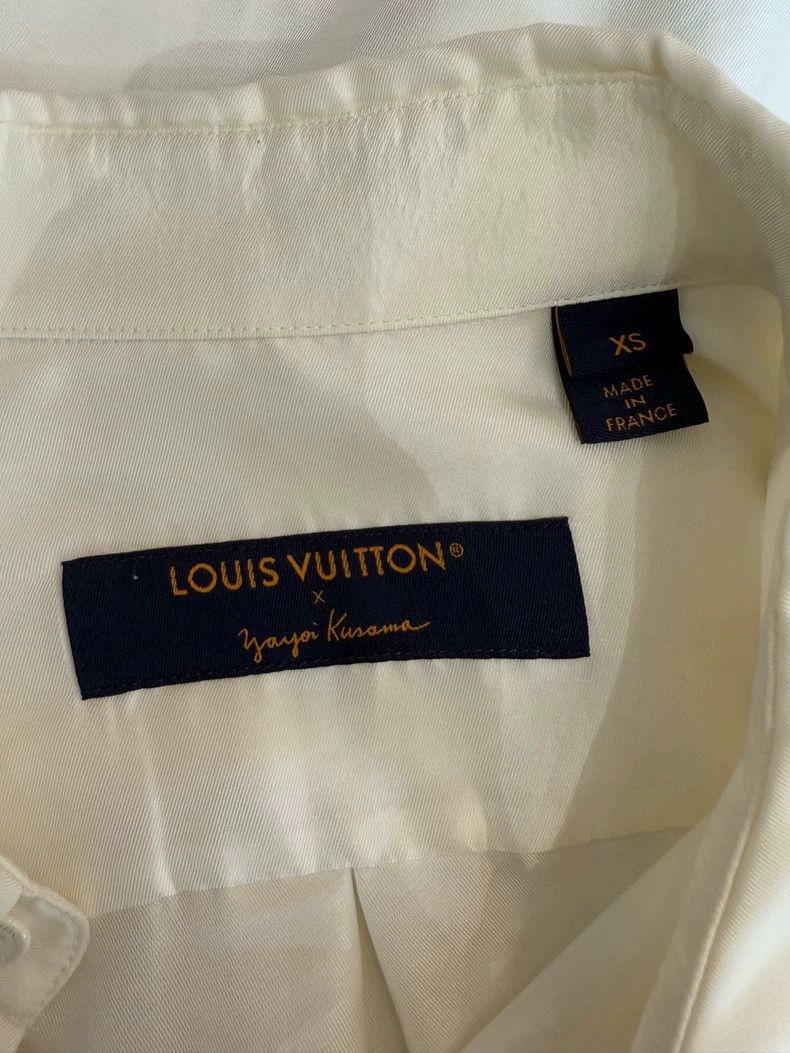 Louis Vuitton Louis Vuitton Kusama White Shirt XS - dmc Size US XS / EU 42 / 0 - 4 Thumbnail