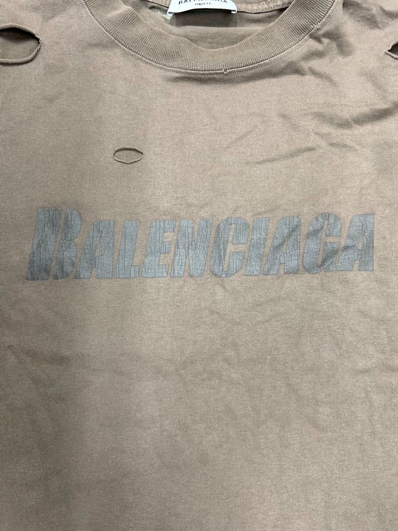 Balenciaga Balenciaga FW22 Logo Print Short Sleeve T-shirt - dmc Size US S / EU 44-46 / 1 - 3 Thumbnail