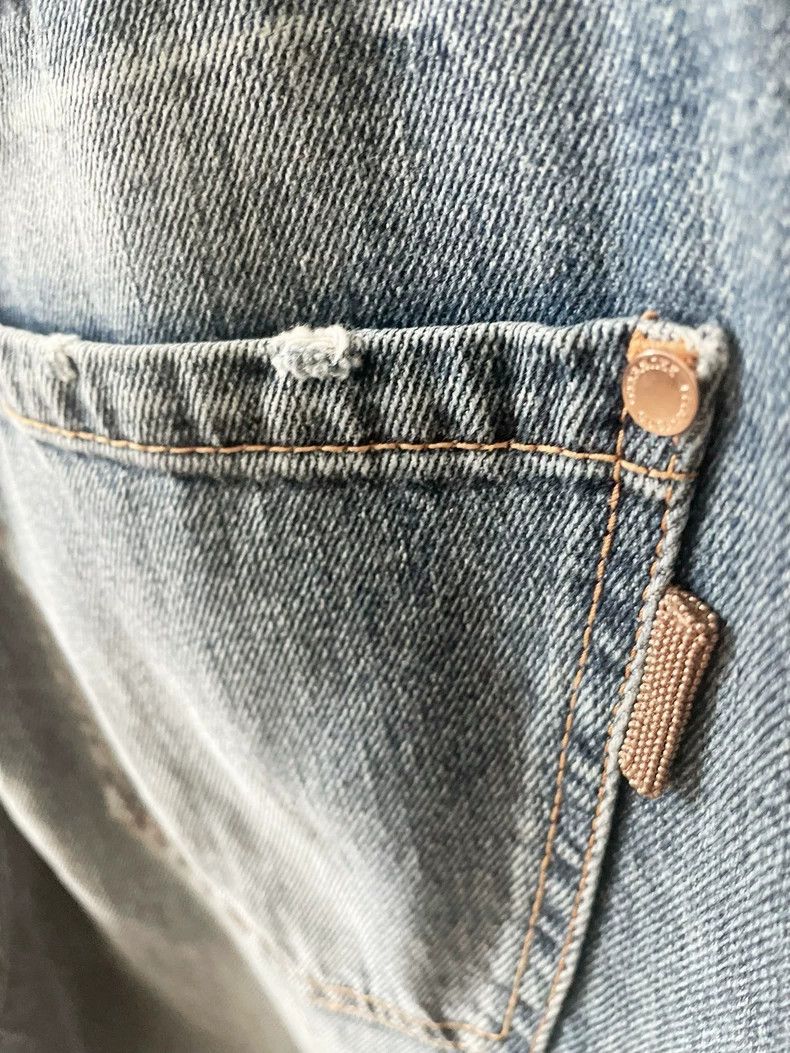 Brunello Cucinelli Brunello Cucinelli Washed Blue Beaded Jeans - dmc Size US 31 - 6 Thumbnail