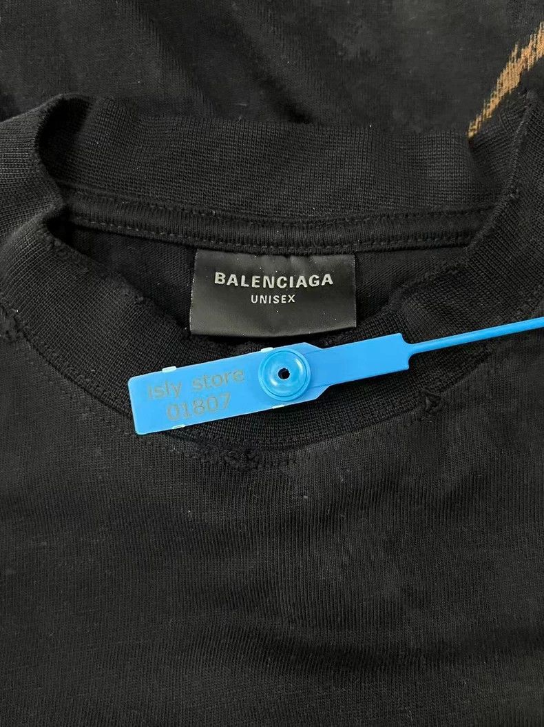 Balenciaga Balenciaga FW23 Colorblock Logo Long Sleeve T-Shirt - dmc Size US M / EU 48-50 / 2 - 5 Thumbnail