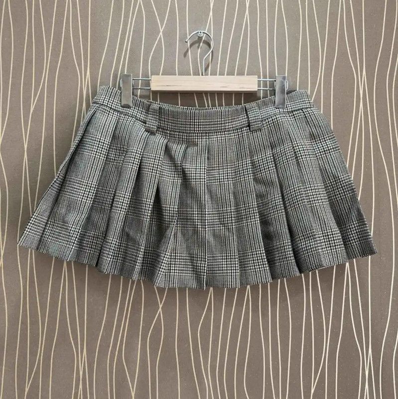 Miu Miu Miu Miu Khaki Wool Pleated Skirt 0089 Size 40" / US 18 - 2 Thumbnail