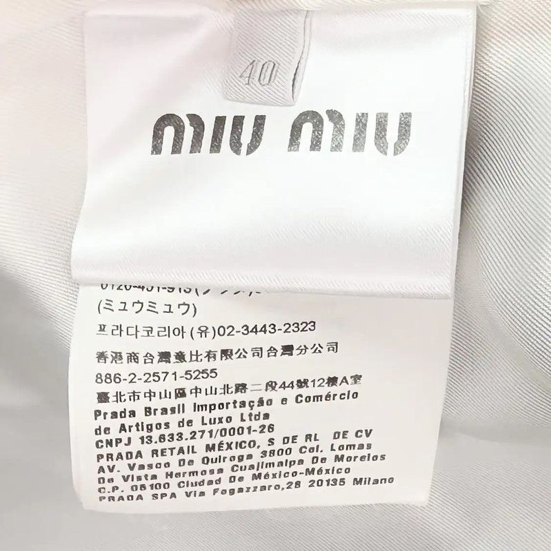 Miu Miu Miu Miu Women's Blue Wool Coat 0089 Size ONE SIZE - 5 Thumbnail