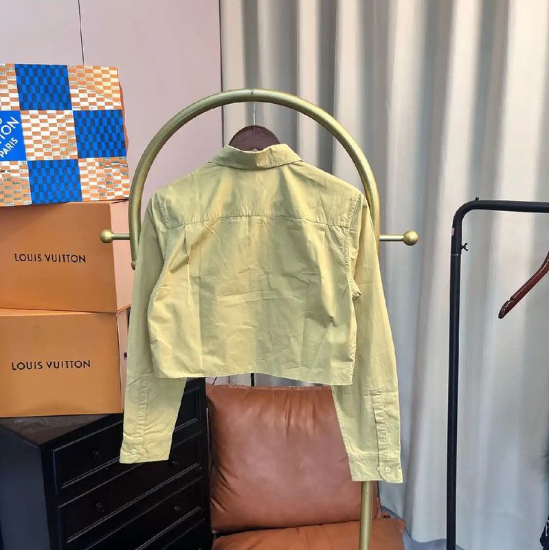 Miu Miu Miu Miu Short Sleeve Yellow Blouse 0089 Size S / US 4 / IT 40 - 2 Thumbnail