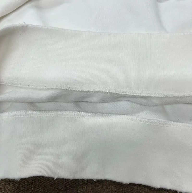 Miu Miu Miu Miu White Cotton Cropped Sweatshirt 0089 Size S / US 4 / IT 40 - 6 Thumbnail