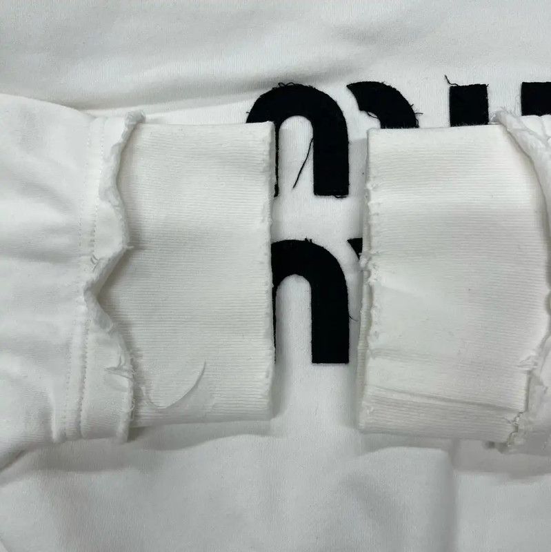 Miu Miu Miu Miu White Cotton Cropped Sweatshirt 0089 Size S / US 4 / IT 40 - 7 Thumbnail