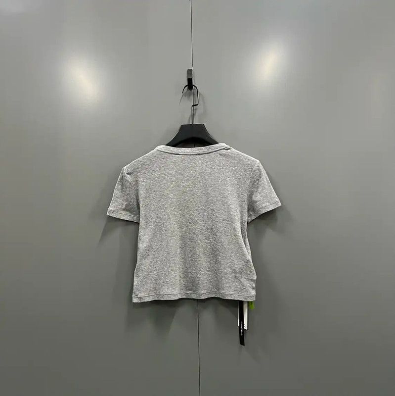 Miu Miu Miu Miu Grey Summer Short Sleeve T-Shirt 0089 Size XS / US 0-2 / IT 36-38 - 4 Thumbnail