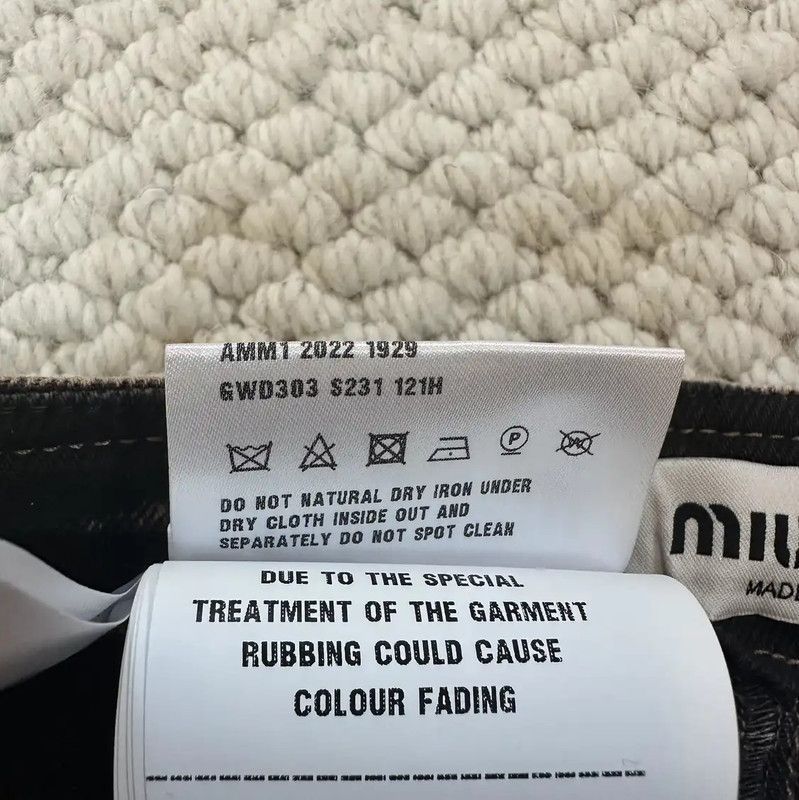 Miu Miu Miu Miu Gray Cotton A-Line Mini Skirt 0089 Size 23" - 6 Thumbnail