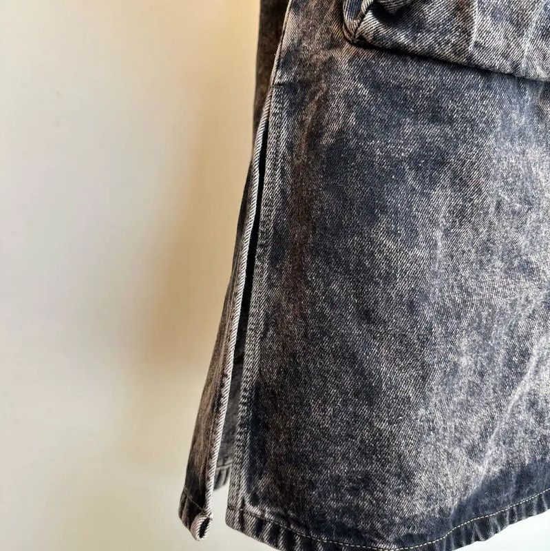 Miu Miu Miu Miu Gray Cotton A-Line Mini Skirt 0089 Size 23" - 4 Thumbnail
