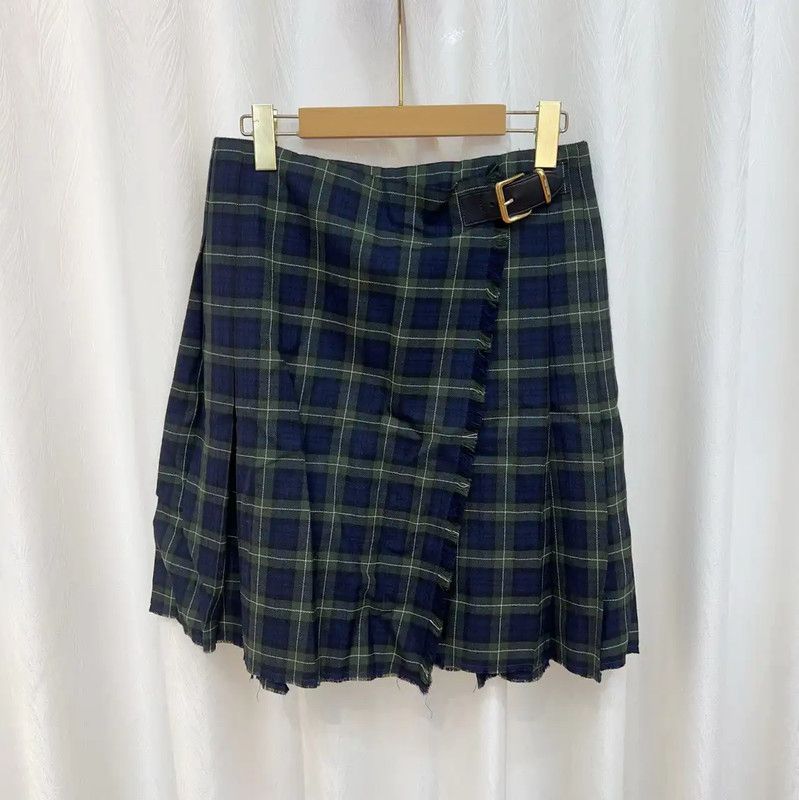 Miu Miu Miu Miu Blue Cotton Women's Skirt 0089 Size 26" / US 2 / IT 38 - 2 Thumbnail