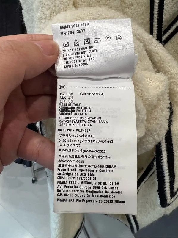 Miu Miu Miu Miu White Wool Cardigan with Black Trim 0089 Size M / US 6-8 / IT 42-44 - 6 Thumbnail