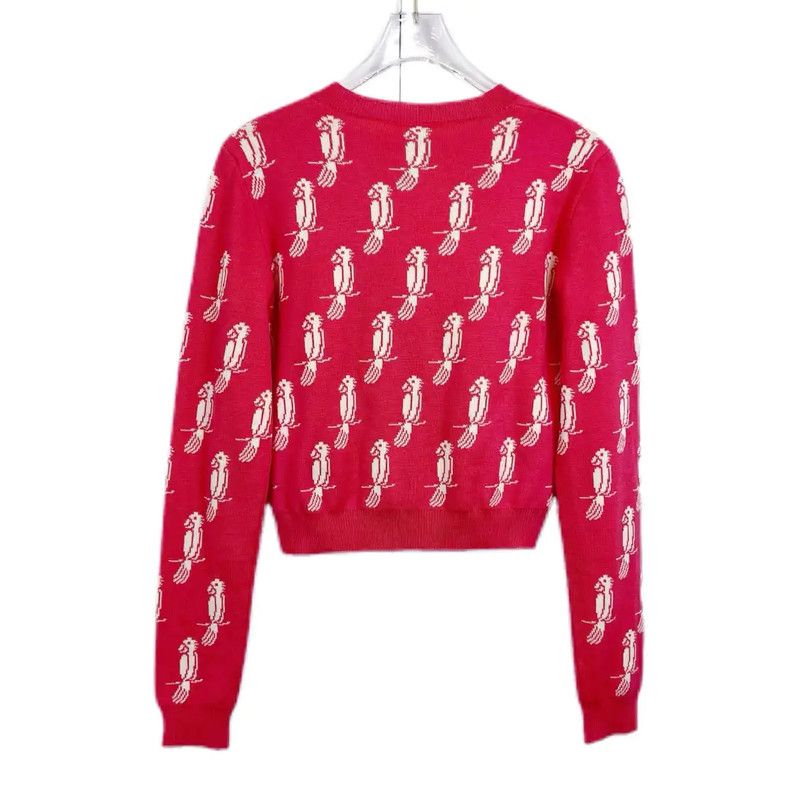 Miu Miu Miu Miu Red Sweater for Spring and Autumn 0089 Size S / US 4 / IT 40 - 2 Thumbnail