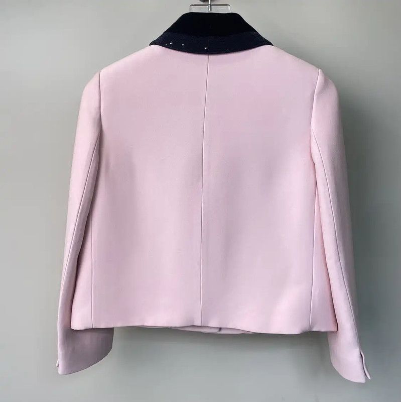 Miu Miu Miu Miu Pink Cotton Women's Jacket 0089 Size S / US 4 / IT 40 - 2 Thumbnail