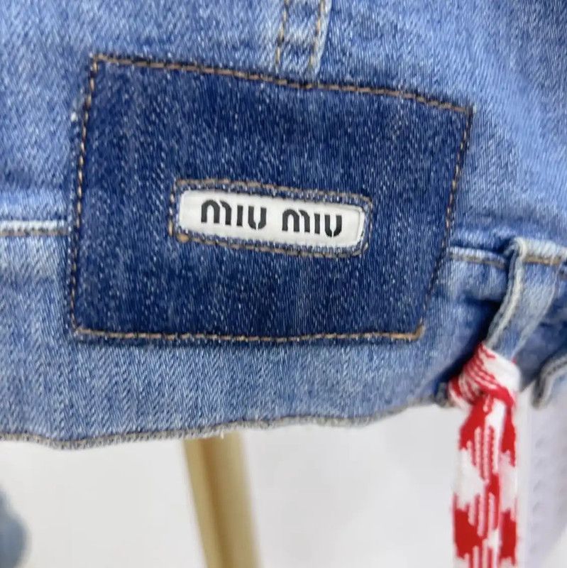 Miu Miu Miu Miu Spring Autumn Blue Cotton Jacket 0089 Size M / US 6-8 / IT 42-44 - 4 Thumbnail